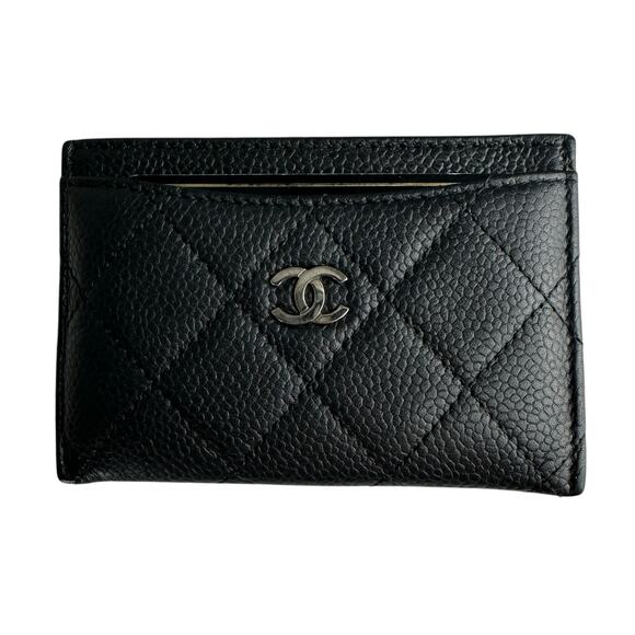 Chanel Caviar Leather Matelasse Card Holder - Picture 1 of 8